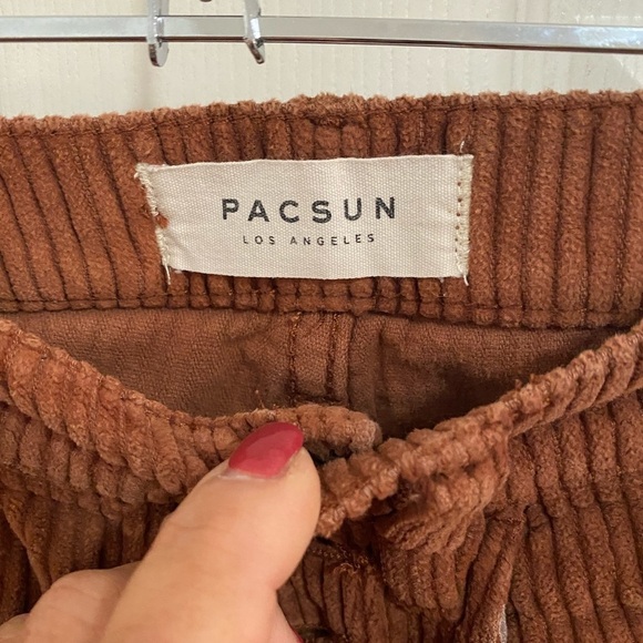 Pacsun Vintage Icon Button up Corduroy Rust color Size 23 - Picture 3 of 5